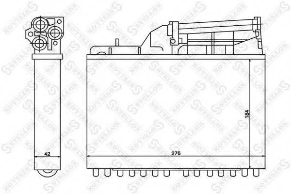 STELLOX 1035041SX Теплообмінник, опалення салону