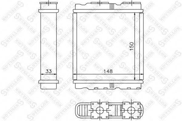 STELLOX 1035077SX Теплообмінник, опалення салону