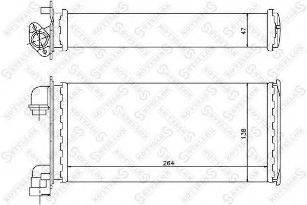 STELLOX 1035078SX Теплообмінник, опалення салону