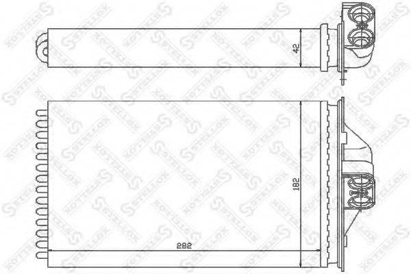 STELLOX 1035089SX Теплообмінник, опалення салону