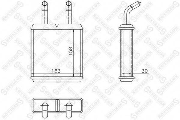 STELLOX 1035133SX Теплообмінник, опалення салону