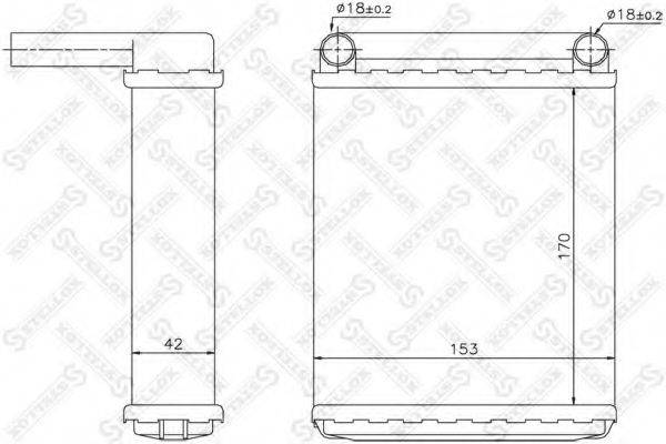 STELLOX 1035139SX Теплообмінник, опалення салону