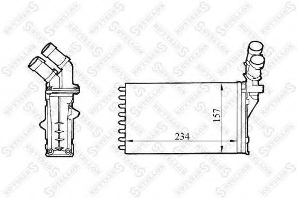 STELLOX 1035158SX Теплообмінник, опалення салону