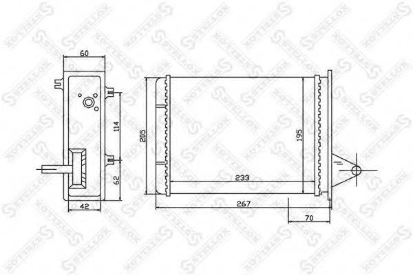 STELLOX 1035162SX Теплообмінник, опалення салону