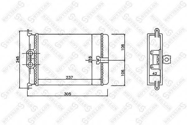 STELLOX 1035171SX Теплообмінник, опалення салону