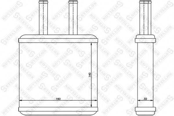 STELLOX 1035188SX Теплообмінник, опалення салону