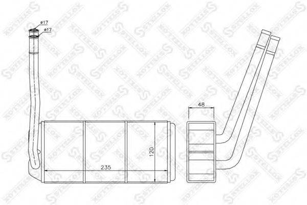 STELLOX 1035194SX Теплообмінник, опалення салону