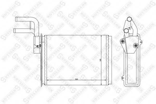 STELLOX 1035207SX Теплообмінник, опалення салону