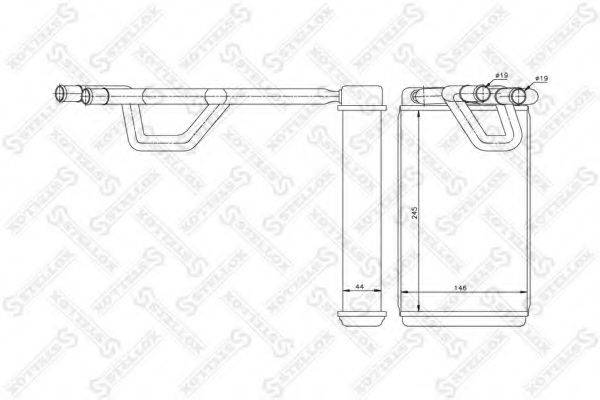 STELLOX 1035213SX Теплообмінник, опалення салону