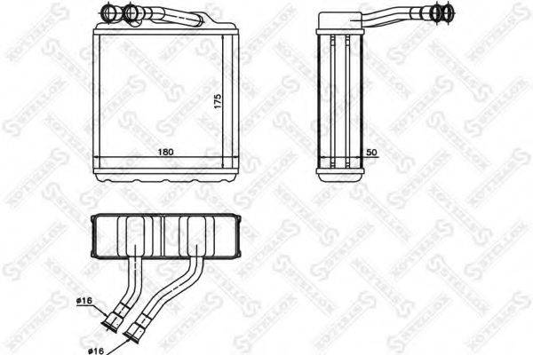 STELLOX 1035217SX Теплообмінник, опалення салону