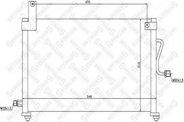 STELLOX 1045026SX Конденсатор, кондиціонер