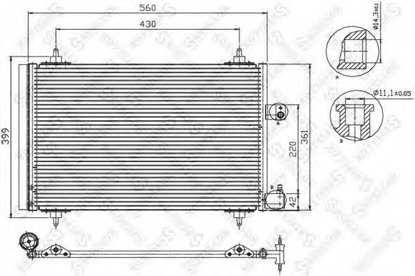 STELLOX 1045067SX Конденсатор, кондиціонер