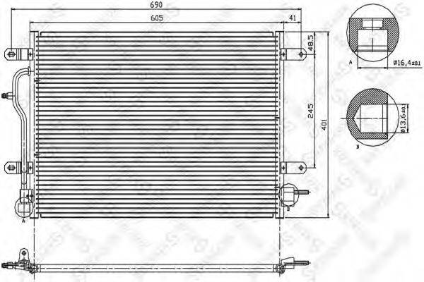 STELLOX 1045071SX Конденсатор, кондиціонер