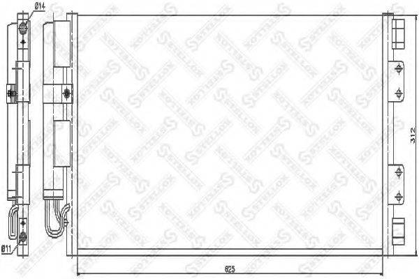 STELLOX 1045117SX Конденсатор, кондиціонер