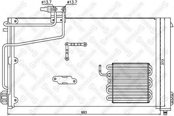 STELLOX 1045126SX Конденсатор, кондиціонер