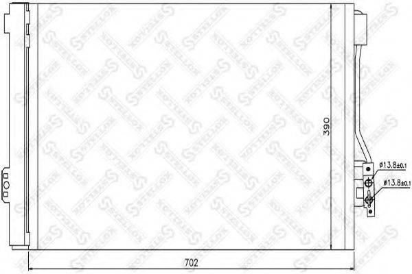 STELLOX 1045132SX Конденсатор, кондиціонер