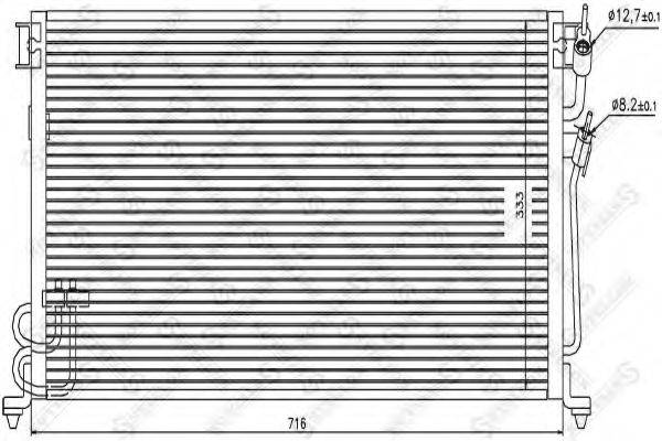 STELLOX 1045134SX Конденсатор, кондиціонер