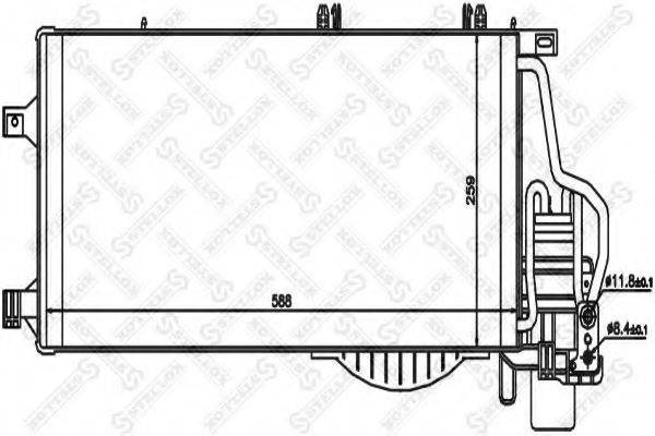 STELLOX 1045141SX Конденсатор, кондиціонер