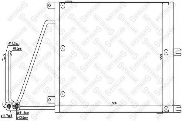 STELLOX 1045143SX Конденсатор, кондиціонер