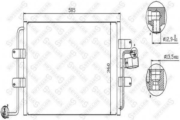 STELLOX 1045165SX Конденсатор, кондиціонер