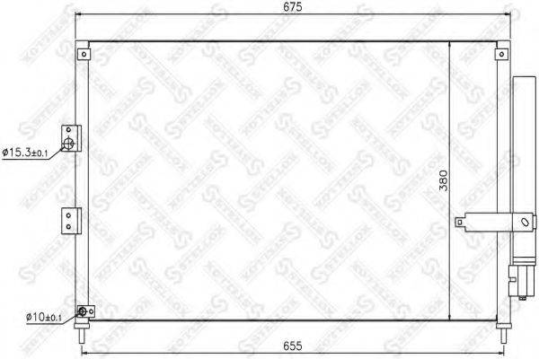 STELLOX 1045172SX Конденсатор, кондиціонер