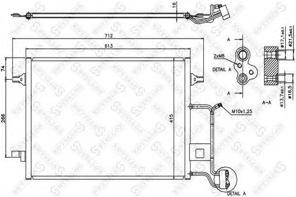 STELLOX 1045180SX Конденсатор, кондиціонер