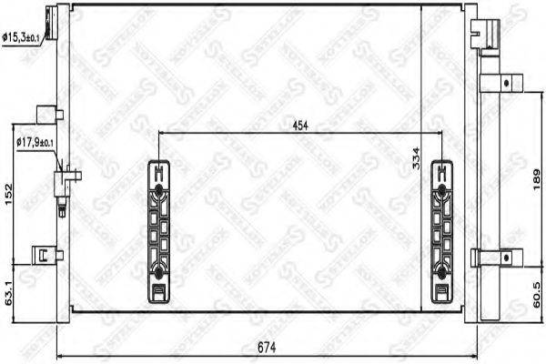 STELLOX 1045181SX Конденсатор, кондиціонер