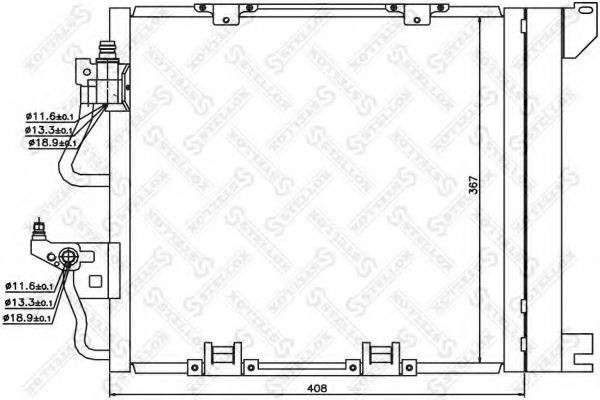 STELLOX 1045195SX Конденсатор, кондиціонер