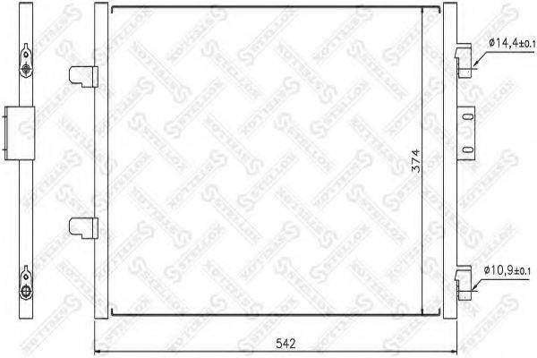 STELLOX 1045196SX Конденсатор, кондиціонер