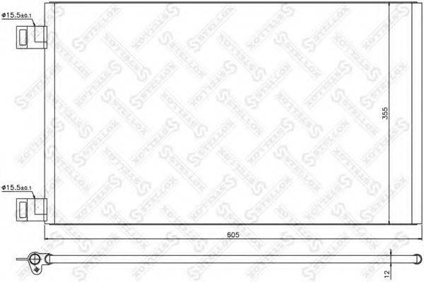 STELLOX 1045201SX Конденсатор, кондиціонер