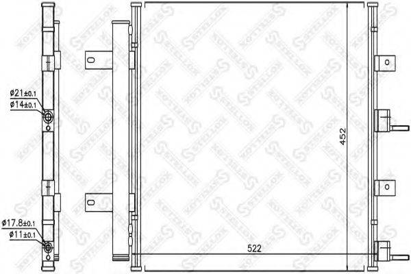 STELLOX 1045266SX Конденсатор, кондиціонер