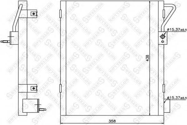 STELLOX 1045267SX Конденсатор, кондиціонер