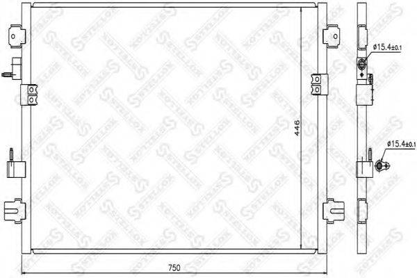 STELLOX 1045268SX Конденсатор, кондиціонер