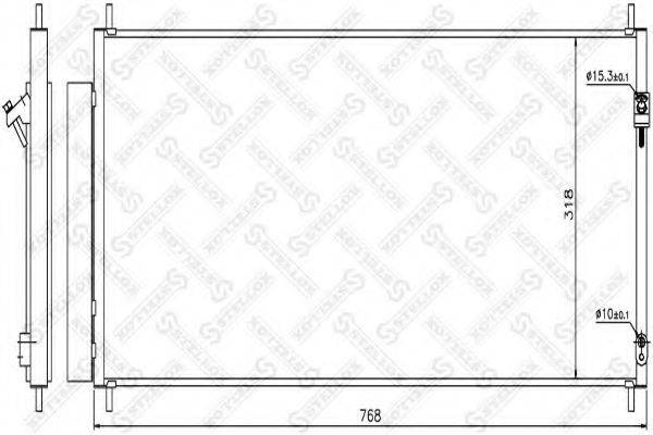 STELLOX 1045271SX Конденсатор, кондиціонер