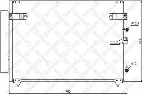 STELLOX 1045275SX Конденсатор, кондиціонер