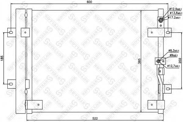 STELLOX 1045279SX Конденсатор, кондиціонер