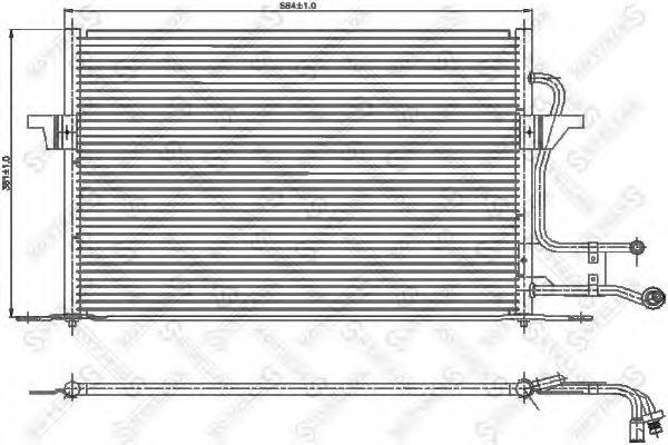 STELLOX 1045295SX Конденсатор, кондиціонер