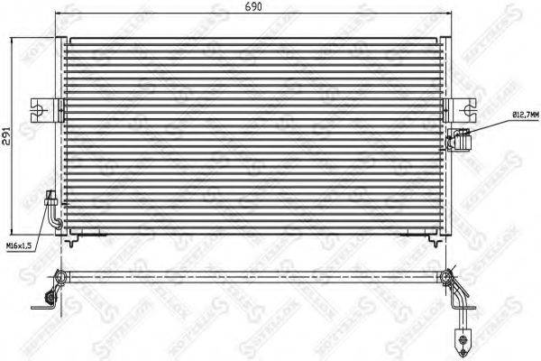 STELLOX 1045327SX Конденсатор, кондиціонер