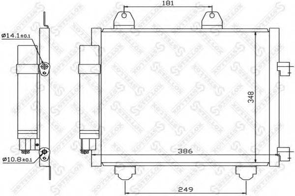 STELLOX 1045340SX Конденсатор, кондиціонер