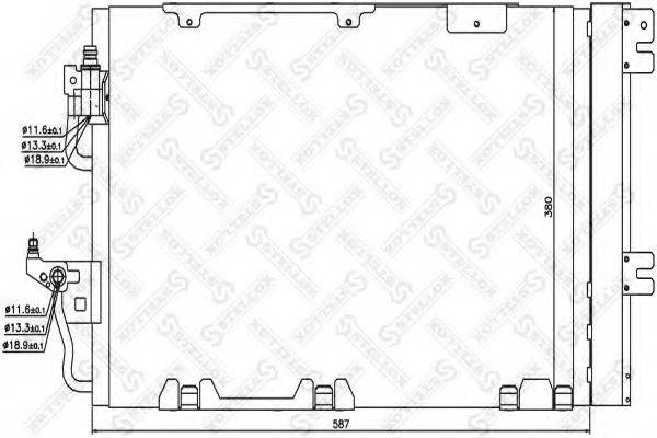 STELLOX 1045348SX Конденсатор, кондиціонер