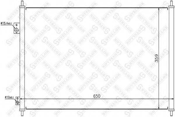 STELLOX 1045352SX Конденсатор, кондиціонер