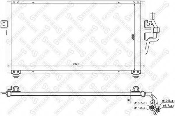 STELLOX 1045353SX Конденсатор, кондиціонер