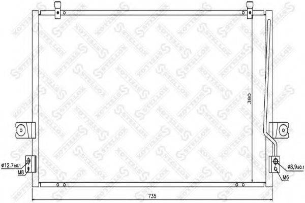 STELLOX 1045354SX Конденсатор, кондиціонер