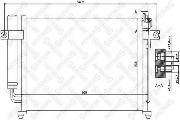 STELLOX 1045358SX Конденсатор, кондиціонер