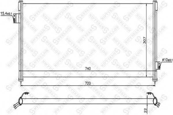 STELLOX 1045359SX Конденсатор, кондиціонер