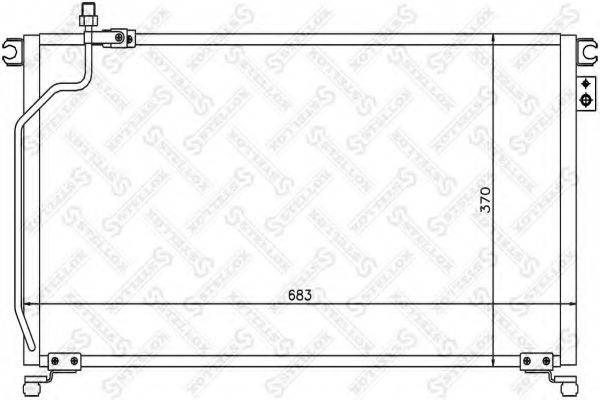 STELLOX 1045363SX Конденсатор, кондиціонер