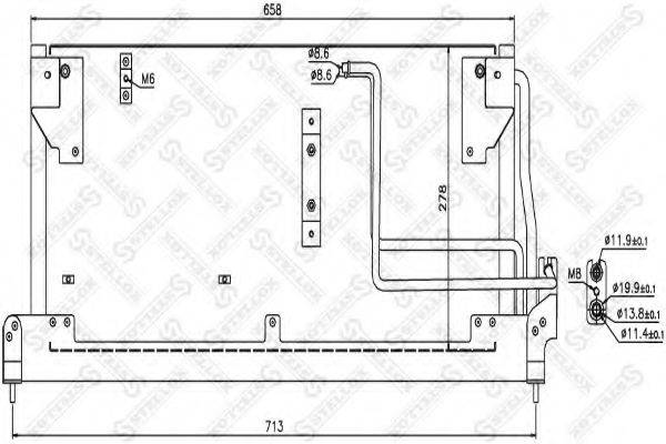 STELLOX 1045369SX Конденсатор, кондиціонер