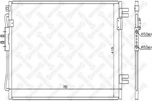 STELLOX 1045376SX Конденсатор, кондиціонер