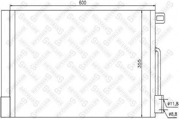 STELLOX 1045416SX Конденсатор, кондиціонер