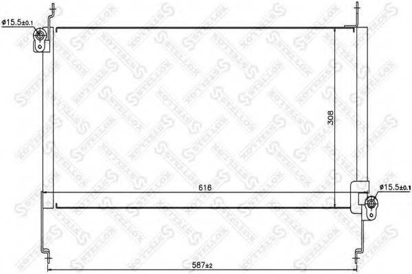 STELLOX 1045418SX Конденсатор, кондиціонер